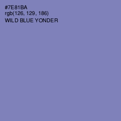#7E81BA - Wild Blue Yonder Color Image